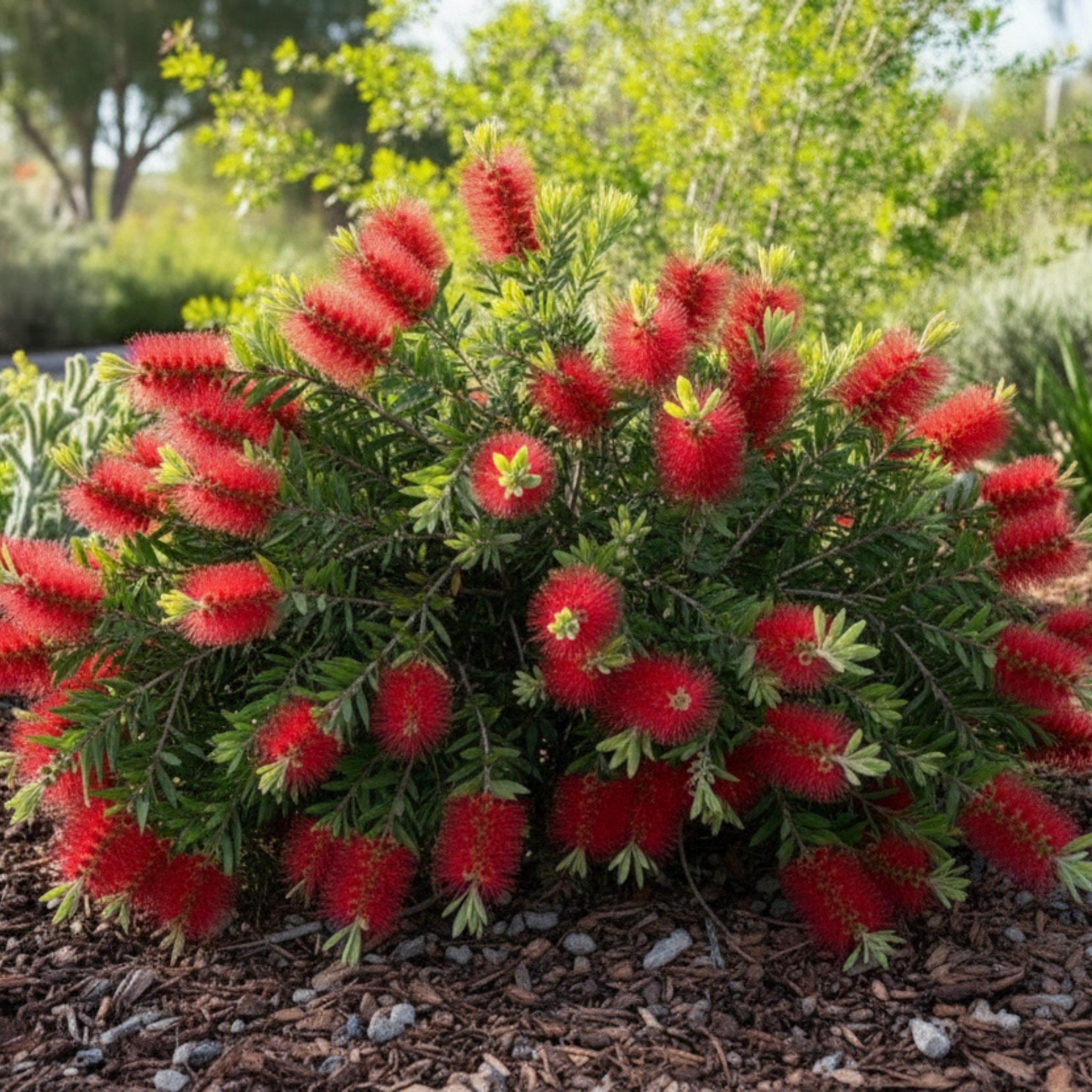 Dwarf Weeping Bottlebrush Better John - Callistemon viminalis 'Better John' PBR