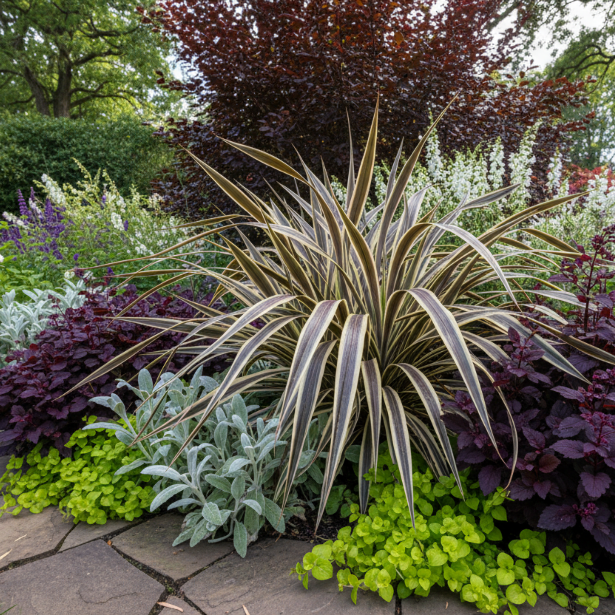Electric Flash Cabbage Tree - Cordyline banksii 'Electric Flash'