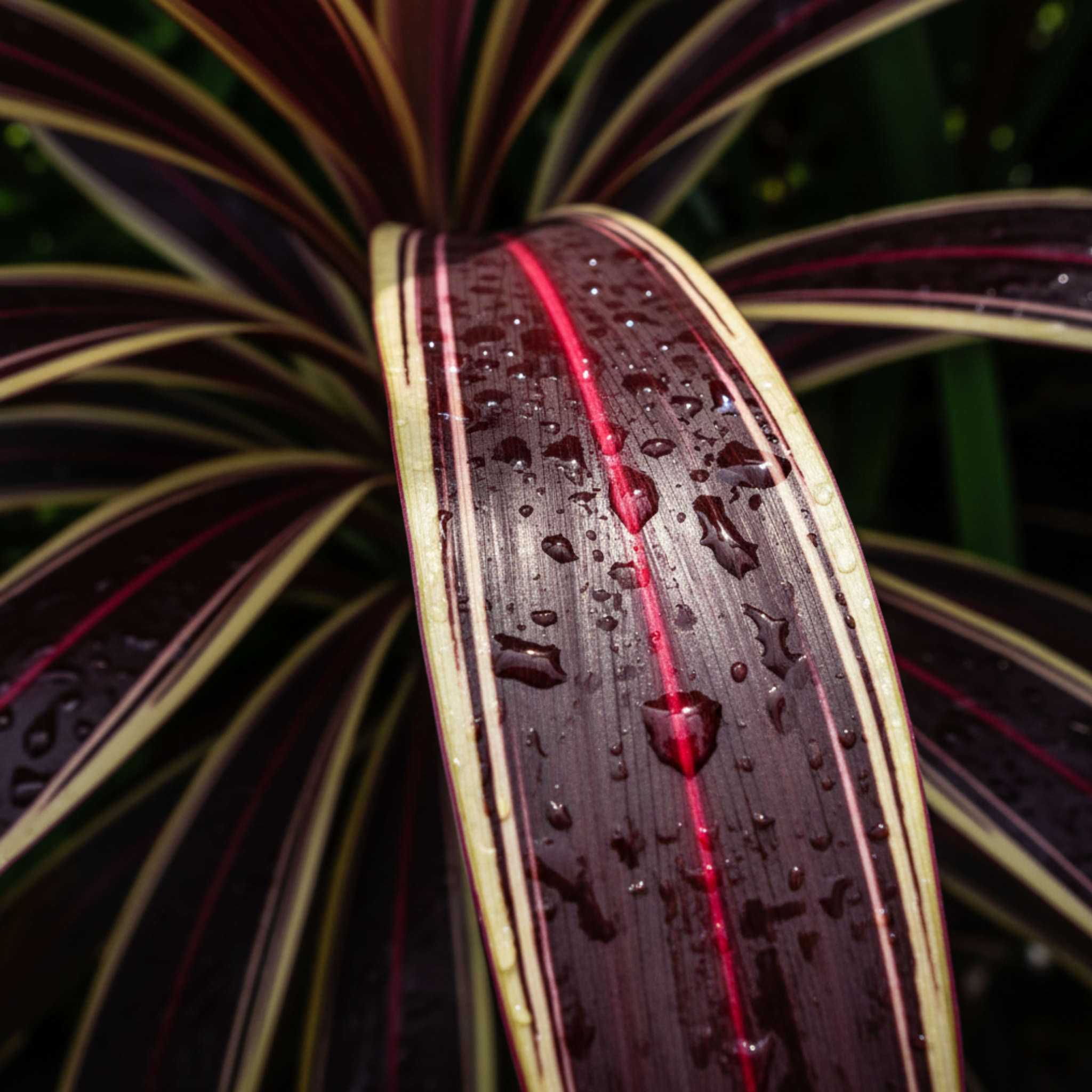 Electric Flash Cabbage Tree - Cordyline banksii 'Electric Flash'